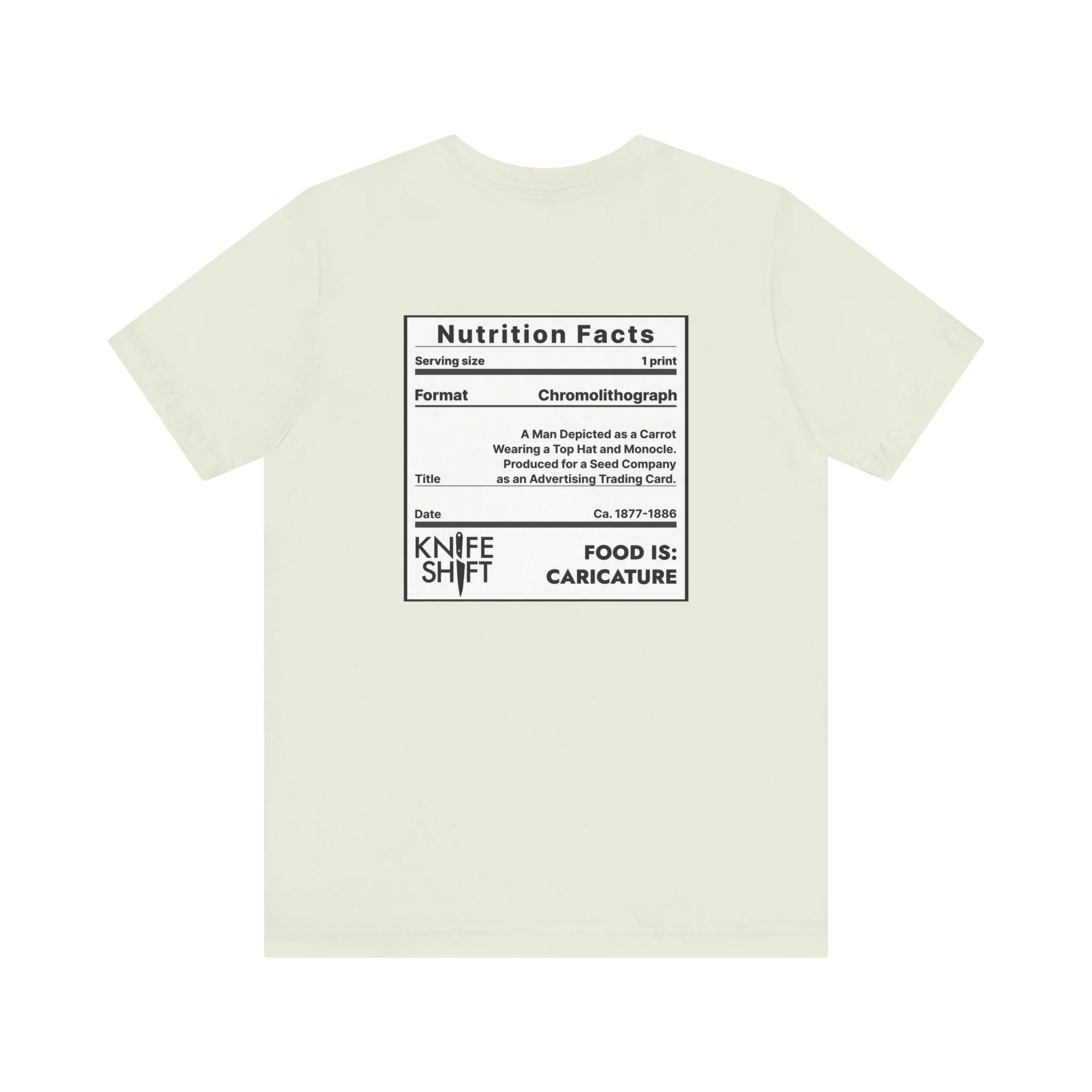 Food is: Caricature | Unisex T-Shirt - Dapper Gentleman Carrot