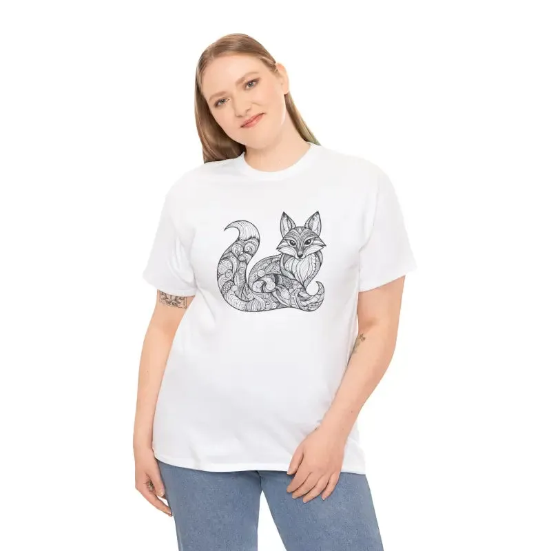 Fox Mandala Unisex Tee Upgrades your Look