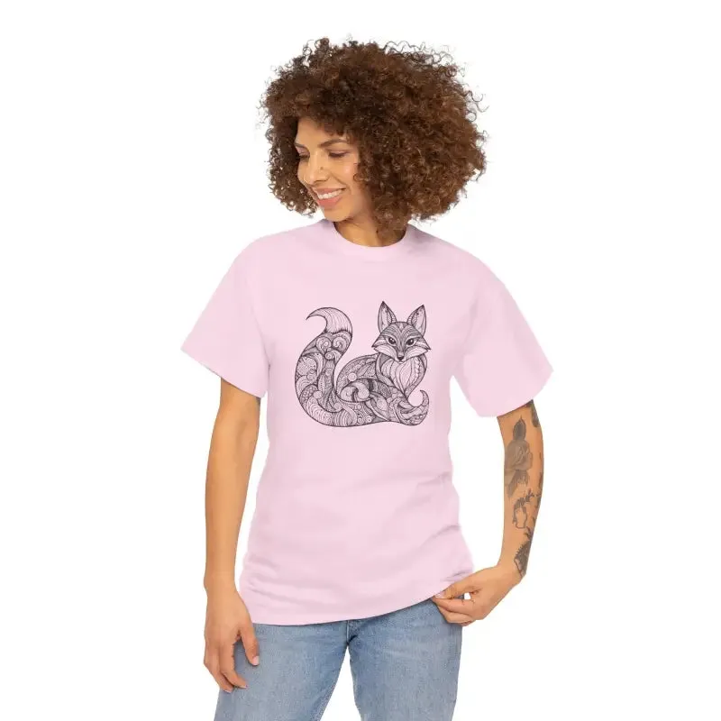 Fox Mandala Unisex Tee Upgrades your Look