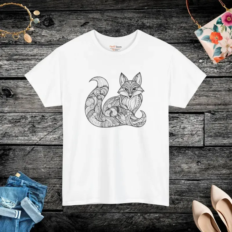 Fox Mandala Unisex Tee Upgrades your Look