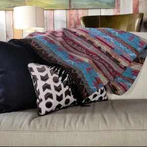 Fringed Southwest Print Blanket