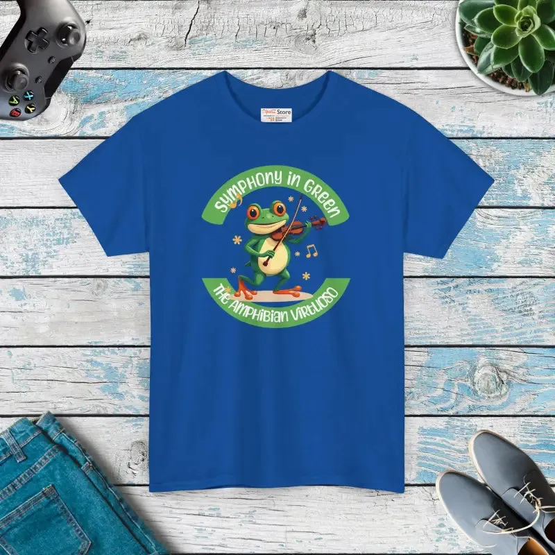 Frog Symphony Green Heavy Tee for Bold Style