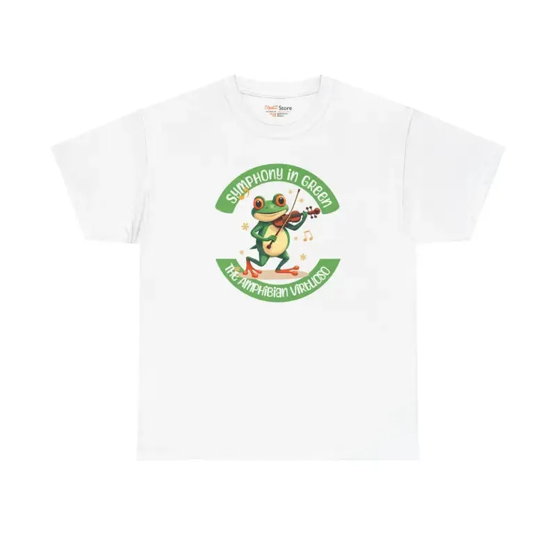 Frog Symphony Green Heavy Tee for Bold Style