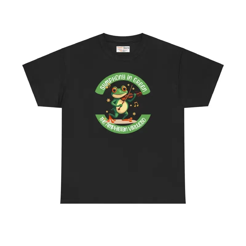 Frog Symphony Green Heavy Tee for Bold Style