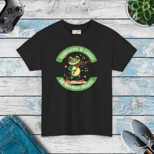 Frog Symphony Green Heavy Tee for Bold Style