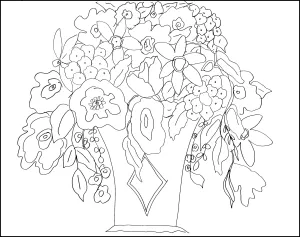 Garden Bouquet 22" x 28" Pattern