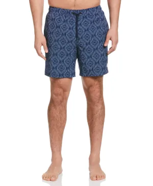 Geo Print 7" Swim Trunks