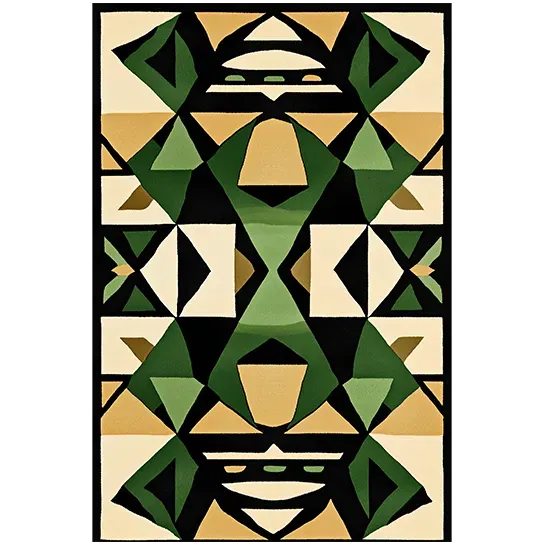 Geometric Grove Hand Tufted Rug