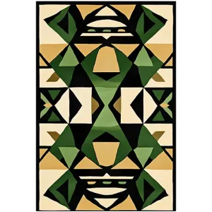 Geometric Grove Hand Tufted Rug