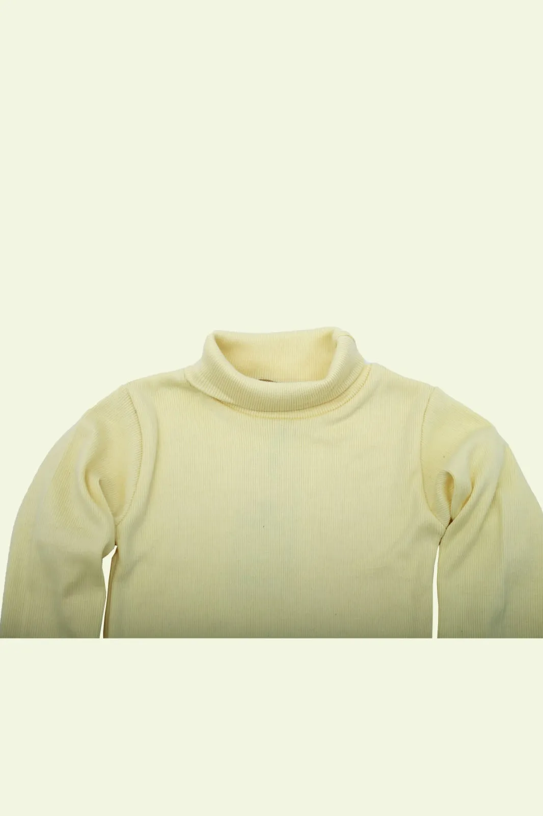 Girls Plain High Neck Tops