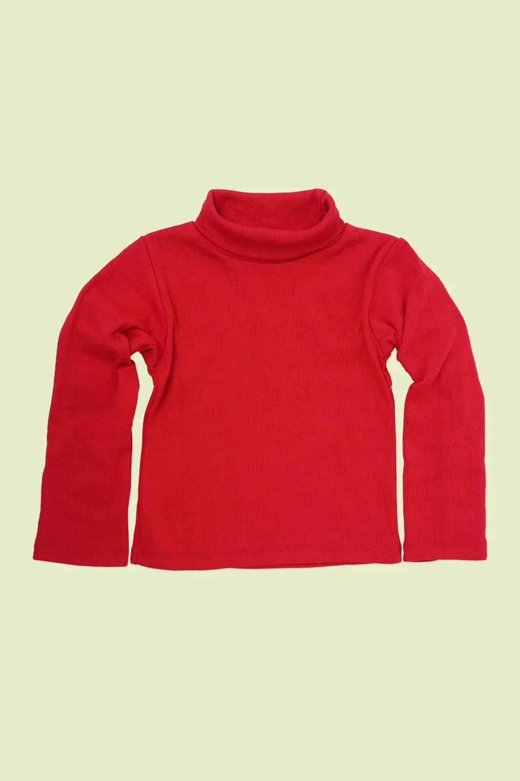 Girls Plain High Neck Tops