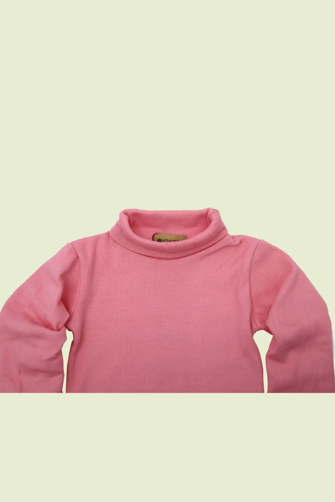 Girls Plain High Neck Tops