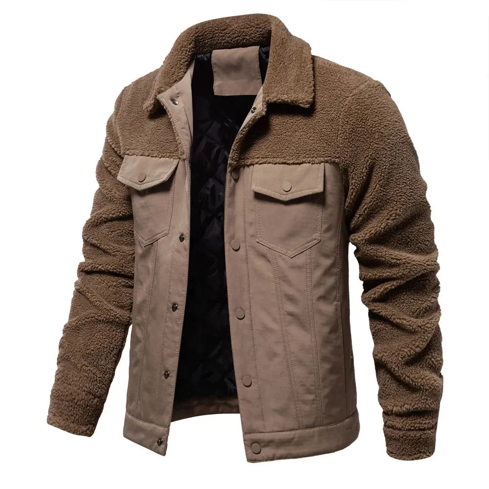 Godfrey™ | Fleece-Lined Sherpa Patchwork Jacket