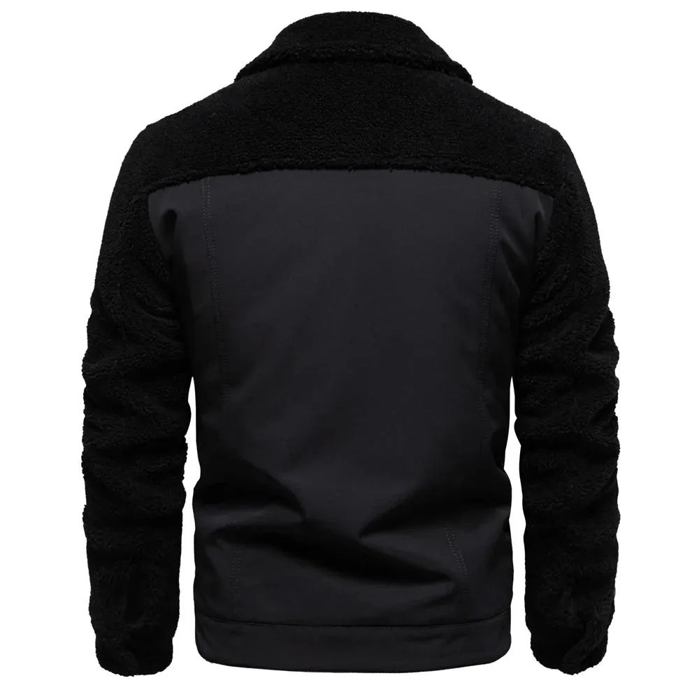 Godfrey™ | Fleece-Lined Sherpa Patchwork Jacket
