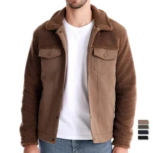 Godfrey™ | Fleece-Lined Sherpa Patchwork Jacket