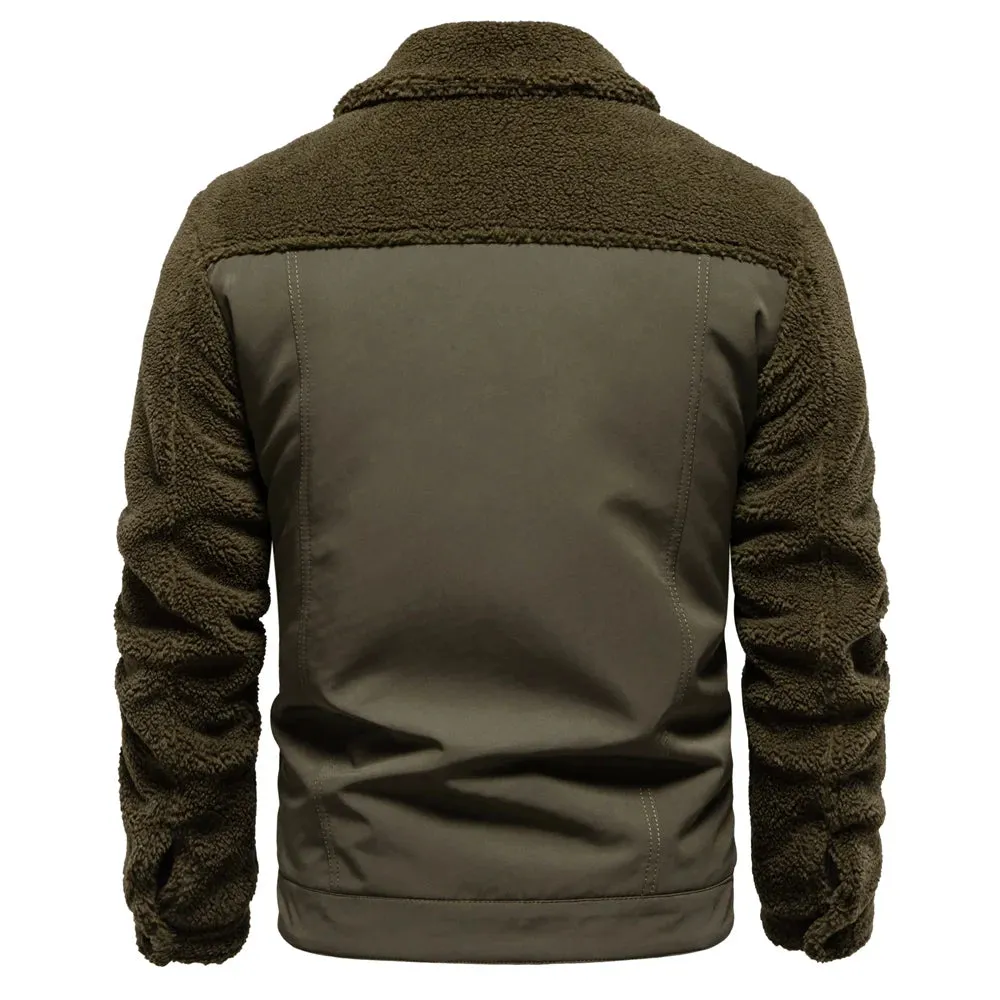 Godfrey™ | Fleece-Lined Sherpa Patchwork Jacket
