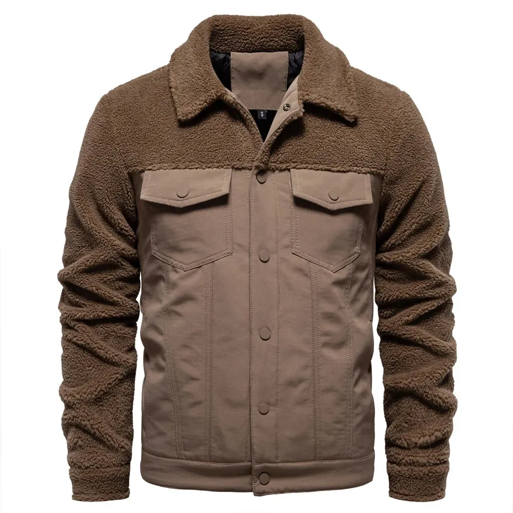 Godfrey™ | Fleece-Lined Sherpa Patchwork Jacket