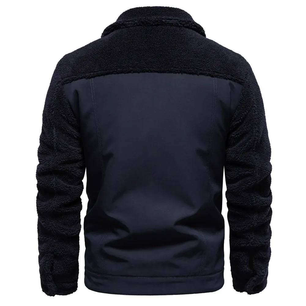Godfrey™ | Fleece-Lined Sherpa Patchwork Jacket