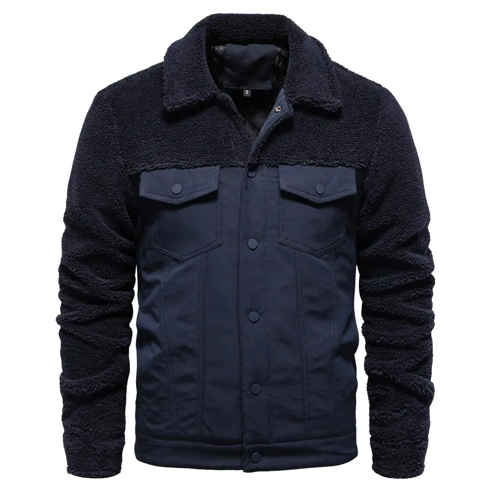 Godfrey™ | Fleece-Lined Sherpa Patchwork Jacket