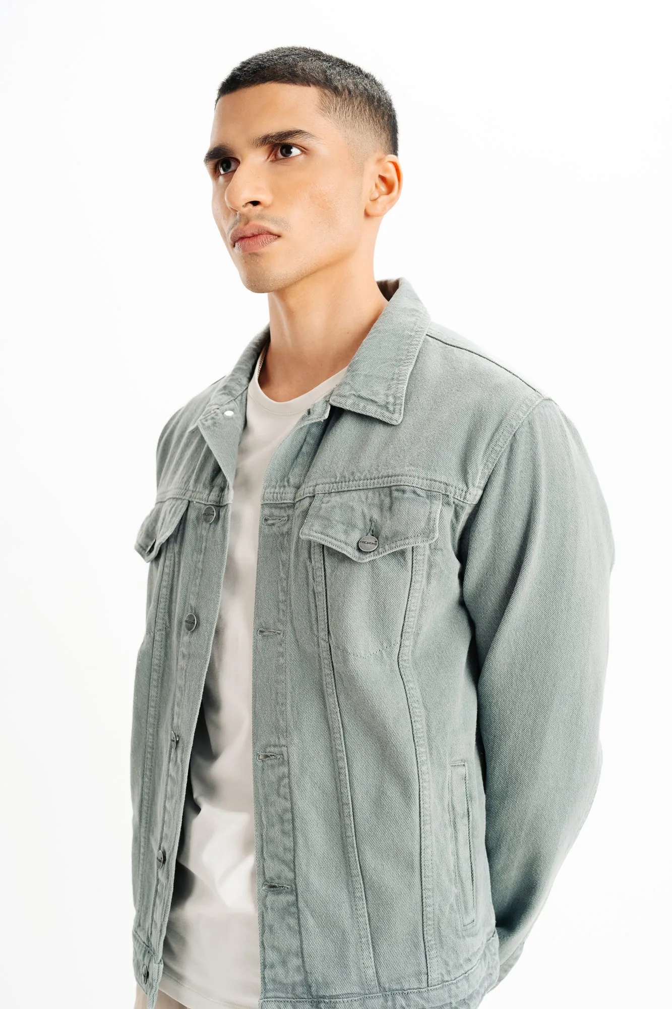 Grey Classic Men's Trucker Jacket
