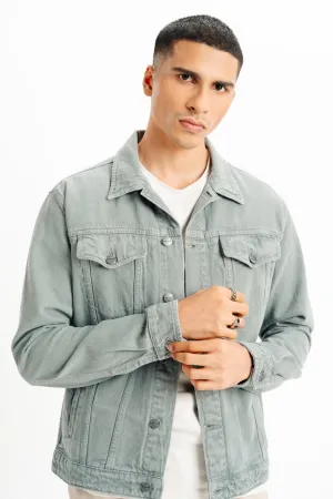 Grey Classic Men's Trucker Jacket