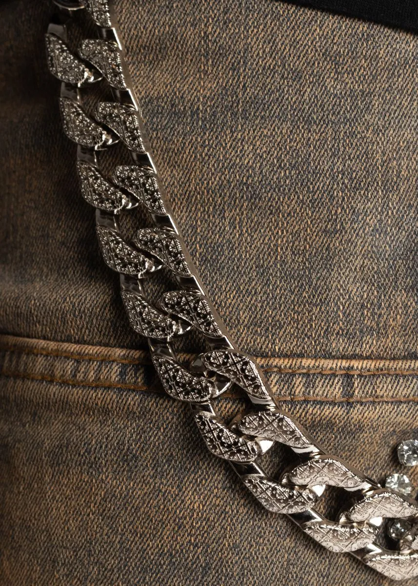 GUAPI Copper Embellished Stacked Denim (COPPER)