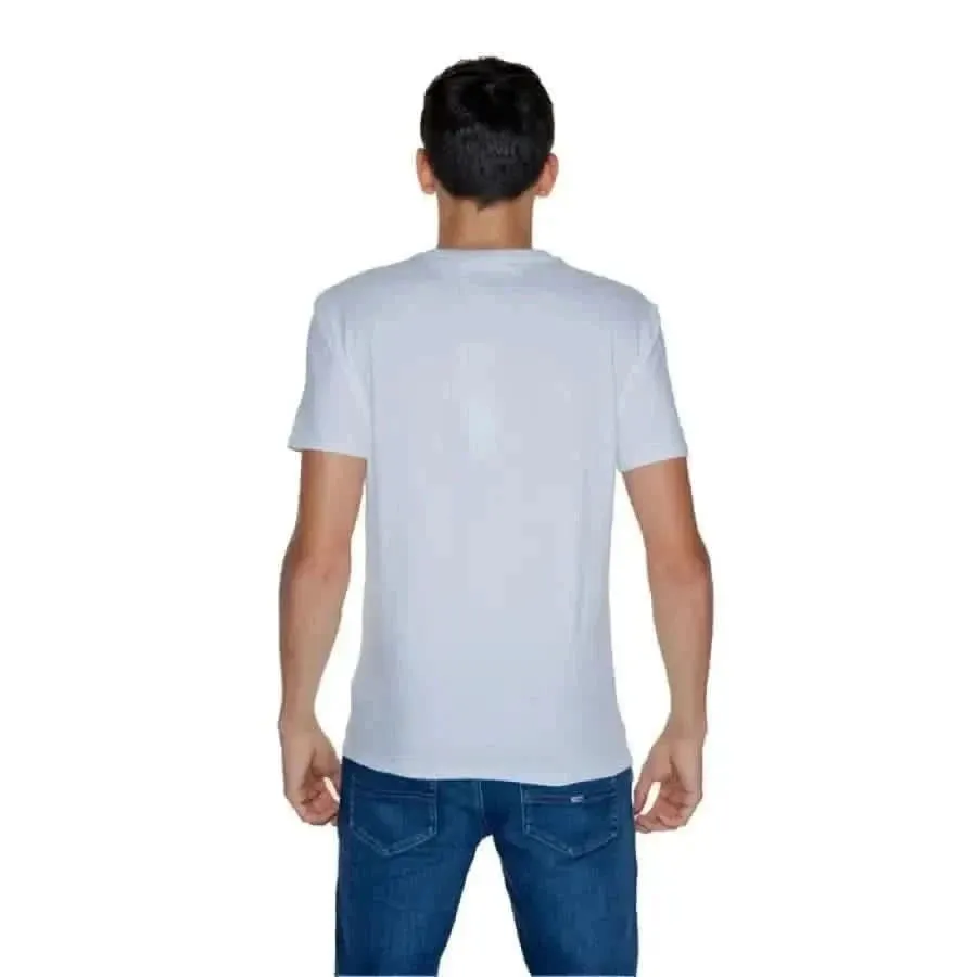 Guess Men's White Round Neck T-Shirt