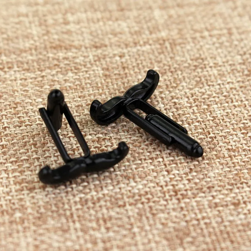 Gun Metal Mustache Cuff Links