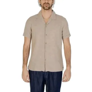 Hamaki-ho Men's Beige Classic Short Sleeve Shirt