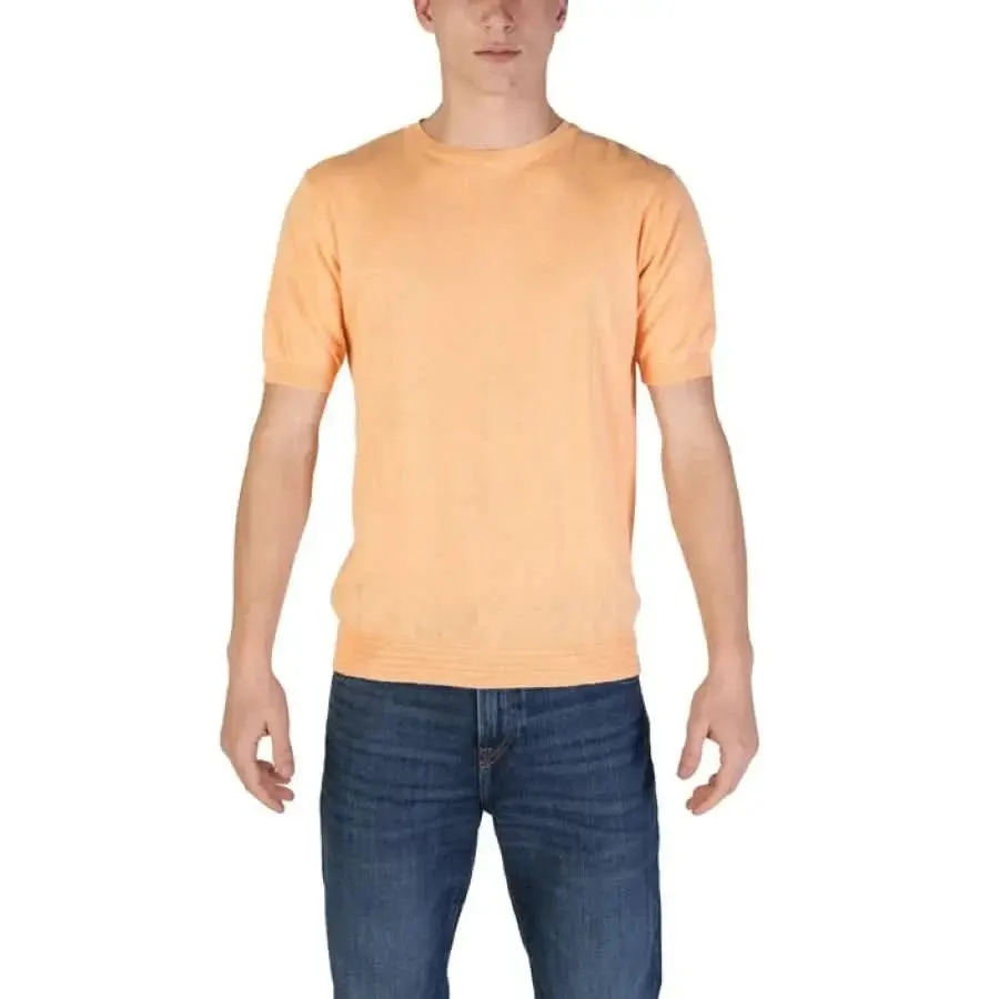 Hamaki-ho Men's Green Cotton T-Shirt