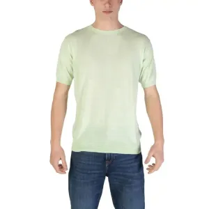 Hamaki-ho Men's Green Cotton T-Shirt