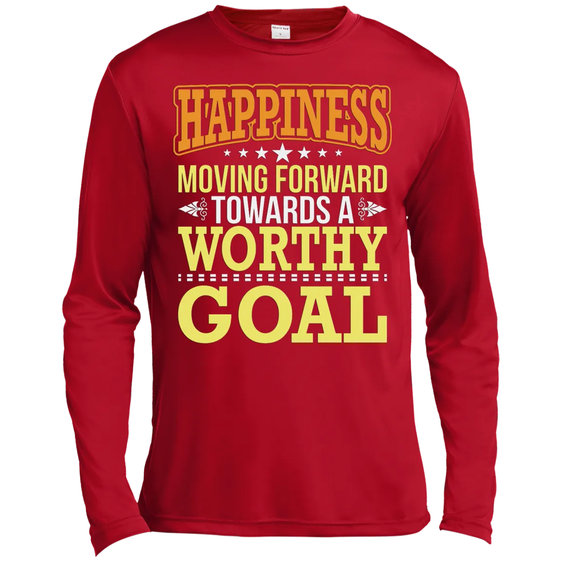 HAPPINESS MOVING FORWARD M LS SHIRTS