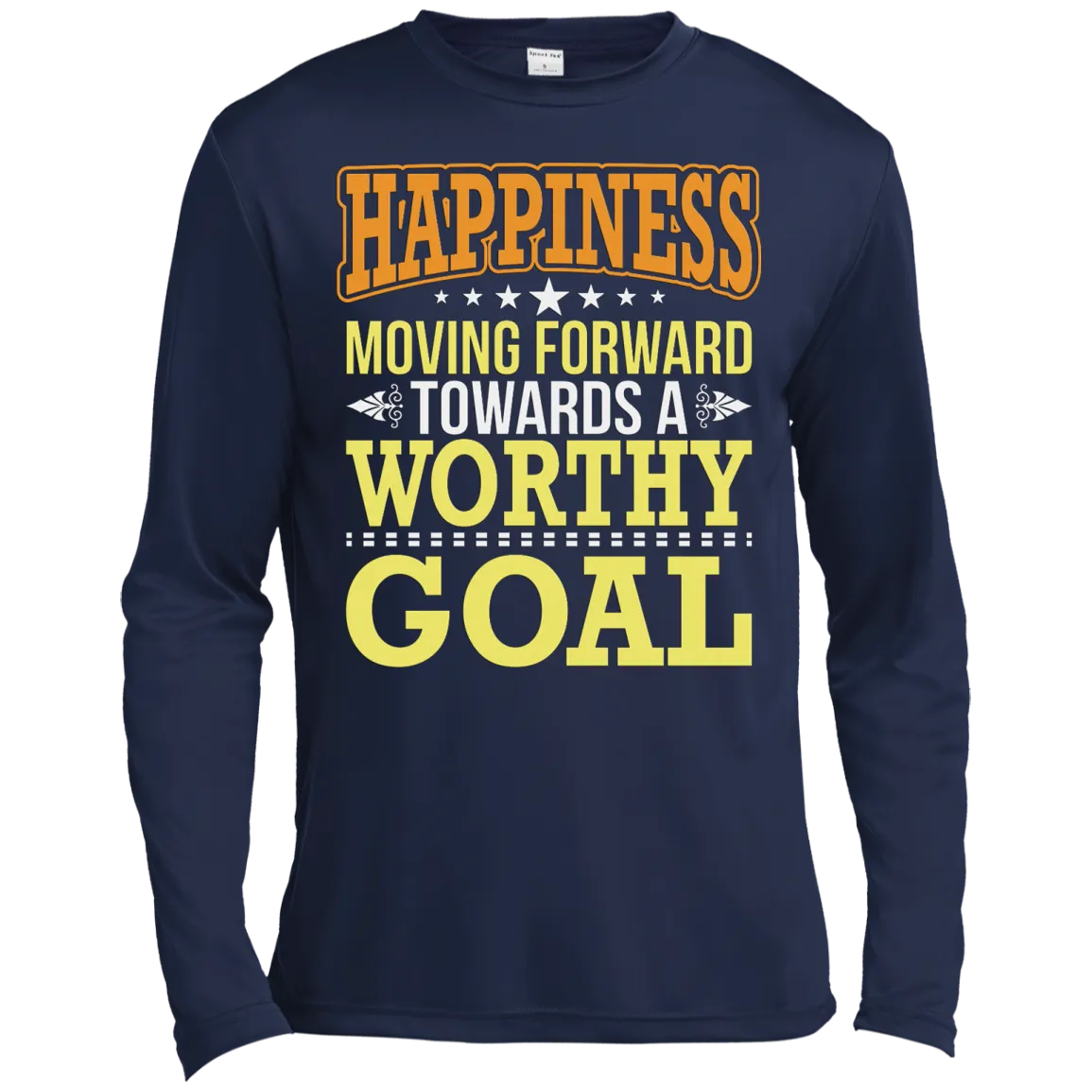 HAPPINESS MOVING FORWARD M LS SHIRTS