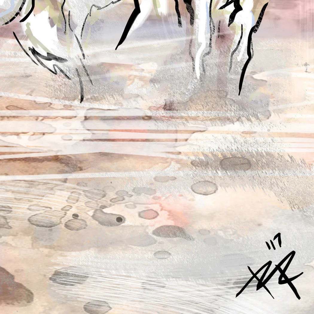 Horses Art Print, Equestrian Painting