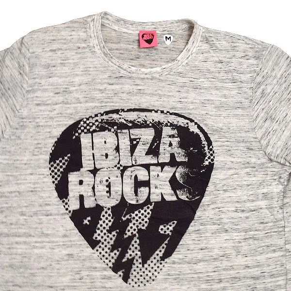 Ibiza Rocks Grey Marbled Men's Logo T-Shirt
