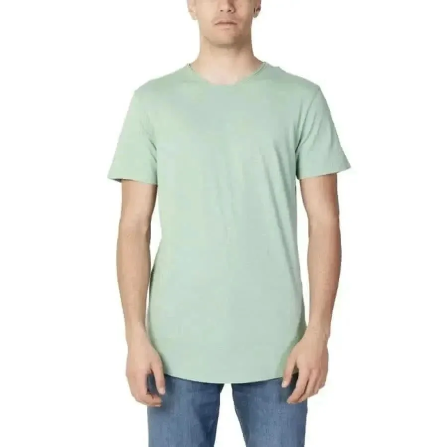 Jack & Jones Grey Round Neck Men's T-Shirt