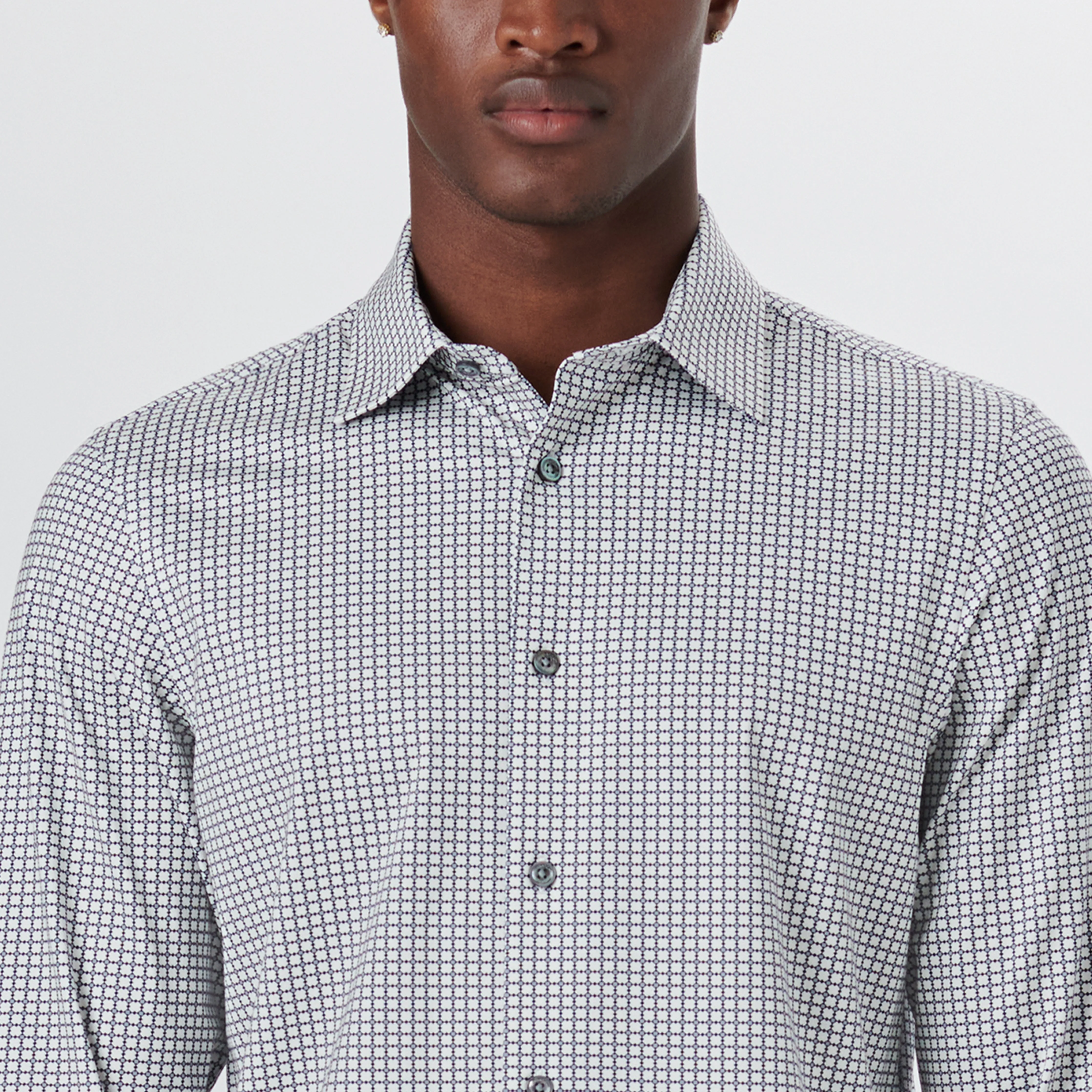 JAMES Geometric Print OoohCotton Shirt