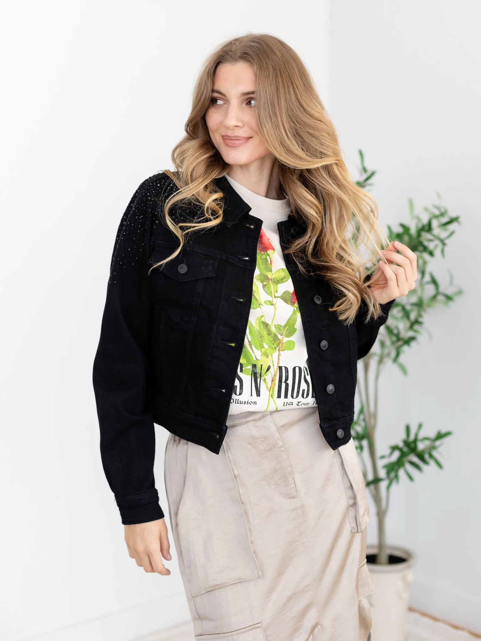 Judy Blue Embellished Rhinestone Jacket