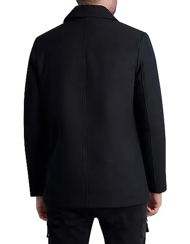 Karl Lagerfeld Paris Men's Expose Pocket Bomber Jacket, Black, Medium