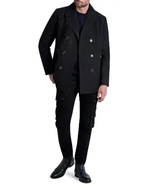 Karl Lagerfeld Paris Men's Expose Pocket Bomber Jacket, Black, Medium