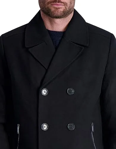 Karl Lagerfeld Paris Men's Expose Pocket Bomber Jacket, Black, Medium