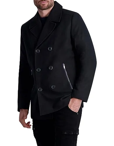 Karl Lagerfeld Paris Men's Expose Pocket Bomber Jacket, Black, Medium