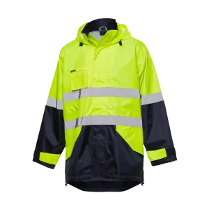 KingGee Men's Reflective Lightweight Jacket - Yellow/Navy