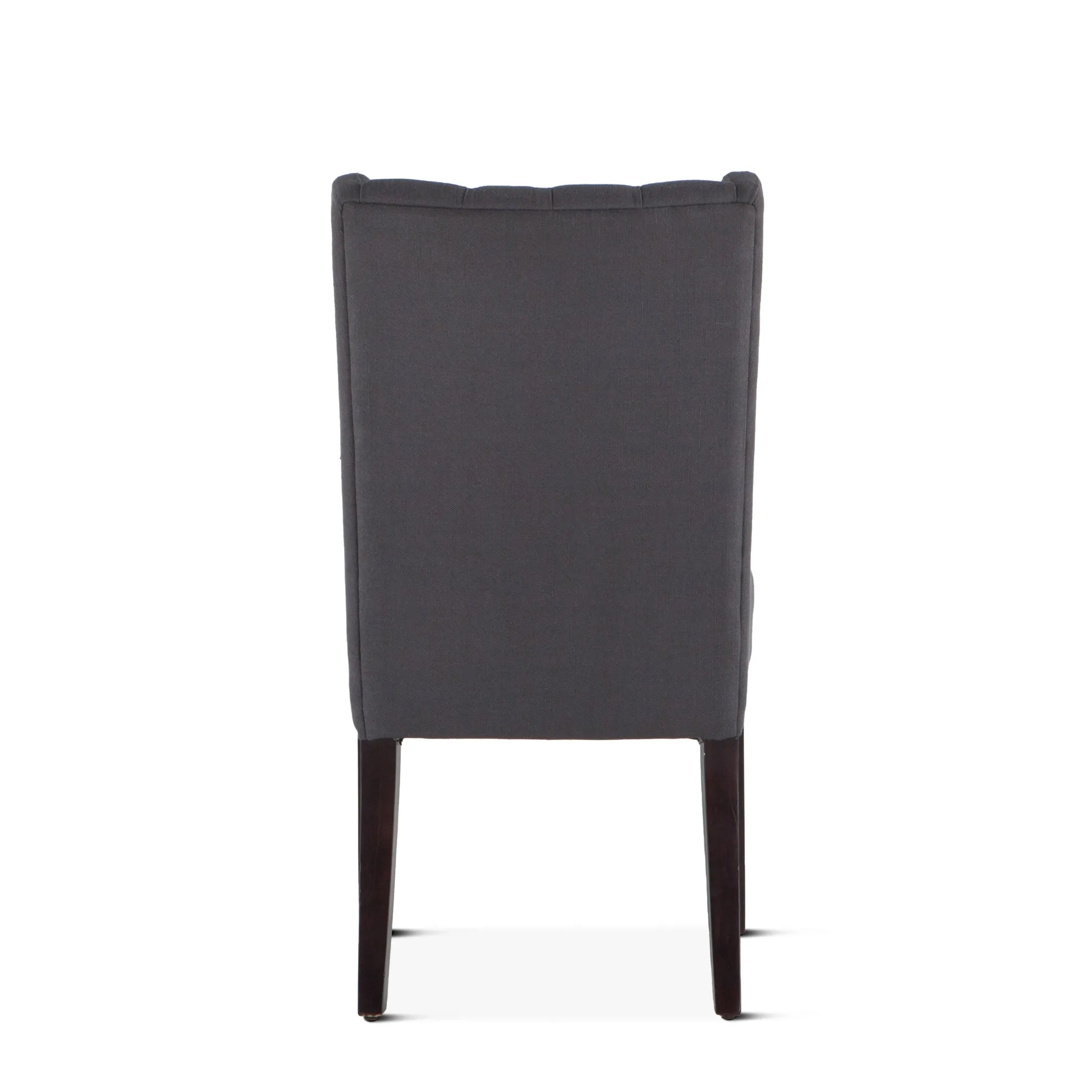 Lara Dining Chair Gray with Dark Legs