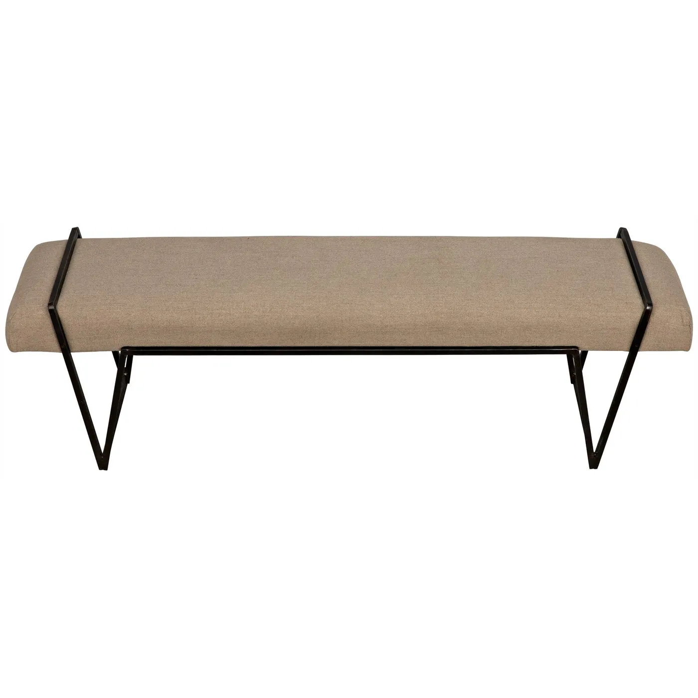 Larkin Bench, Steel with Linen