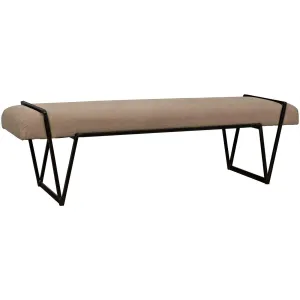 Larkin Bench, Steel with Linen