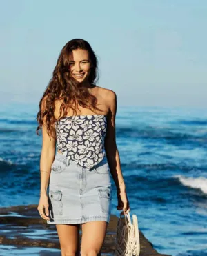 Las Dalias Scarf Bandeau Top
