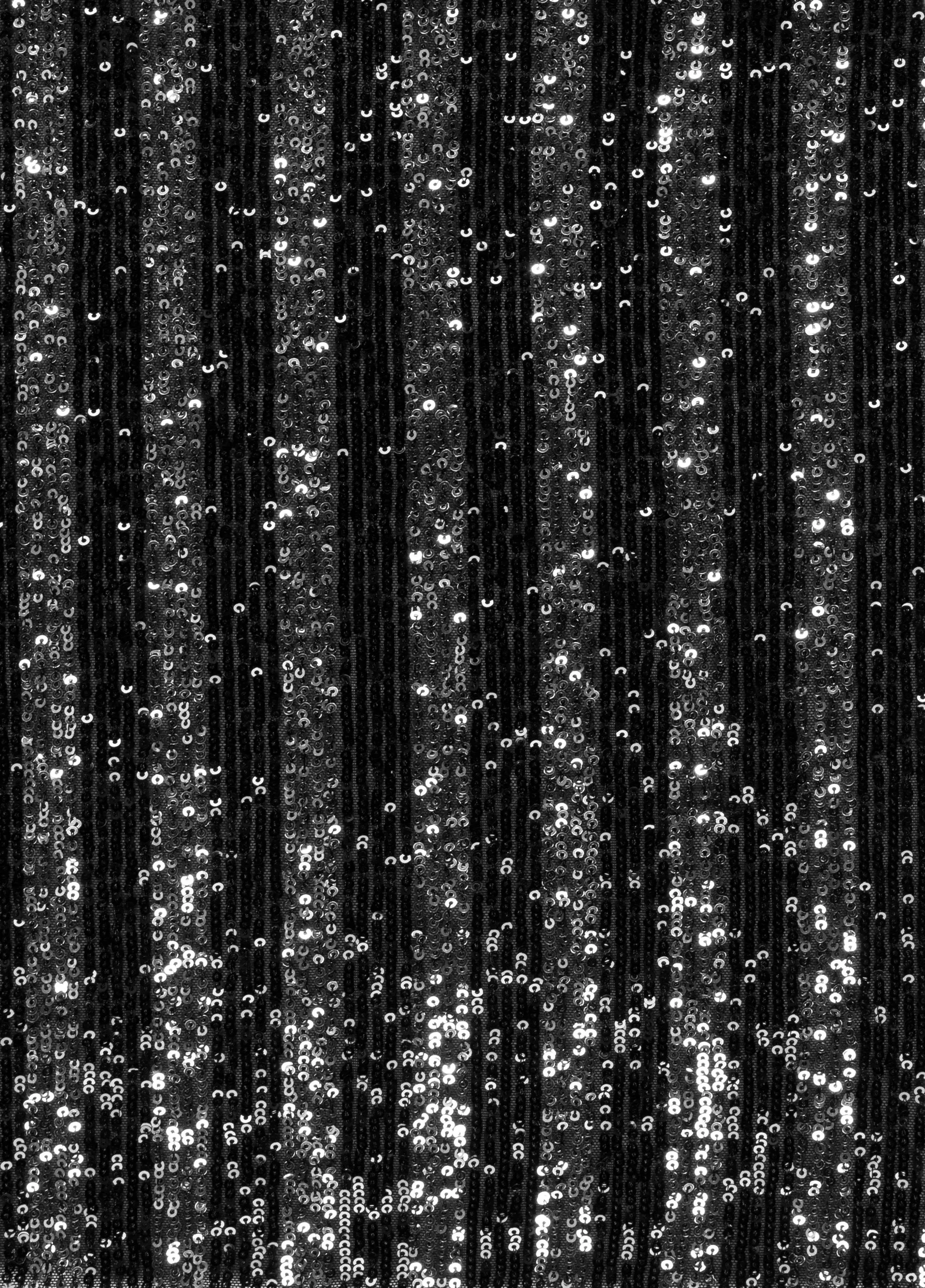 Leeds Style Striped Stretchy Sequined Embroidery Fabric