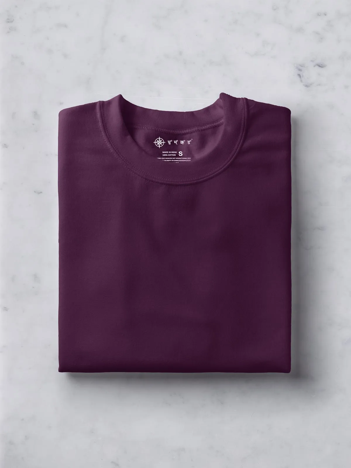 Light Grey, Wine & Electric Mint T shirts Combo | Pack of 3