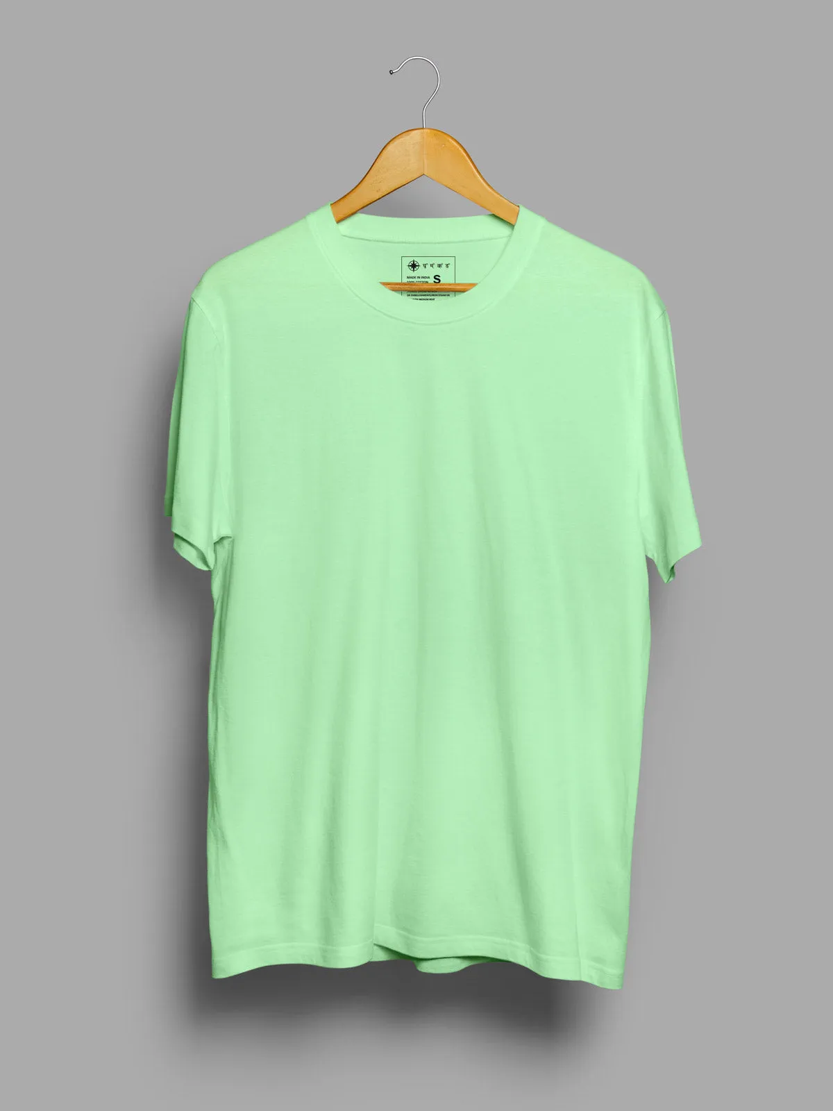 Light Grey, Wine & Electric Mint T shirts Combo | Pack of 3